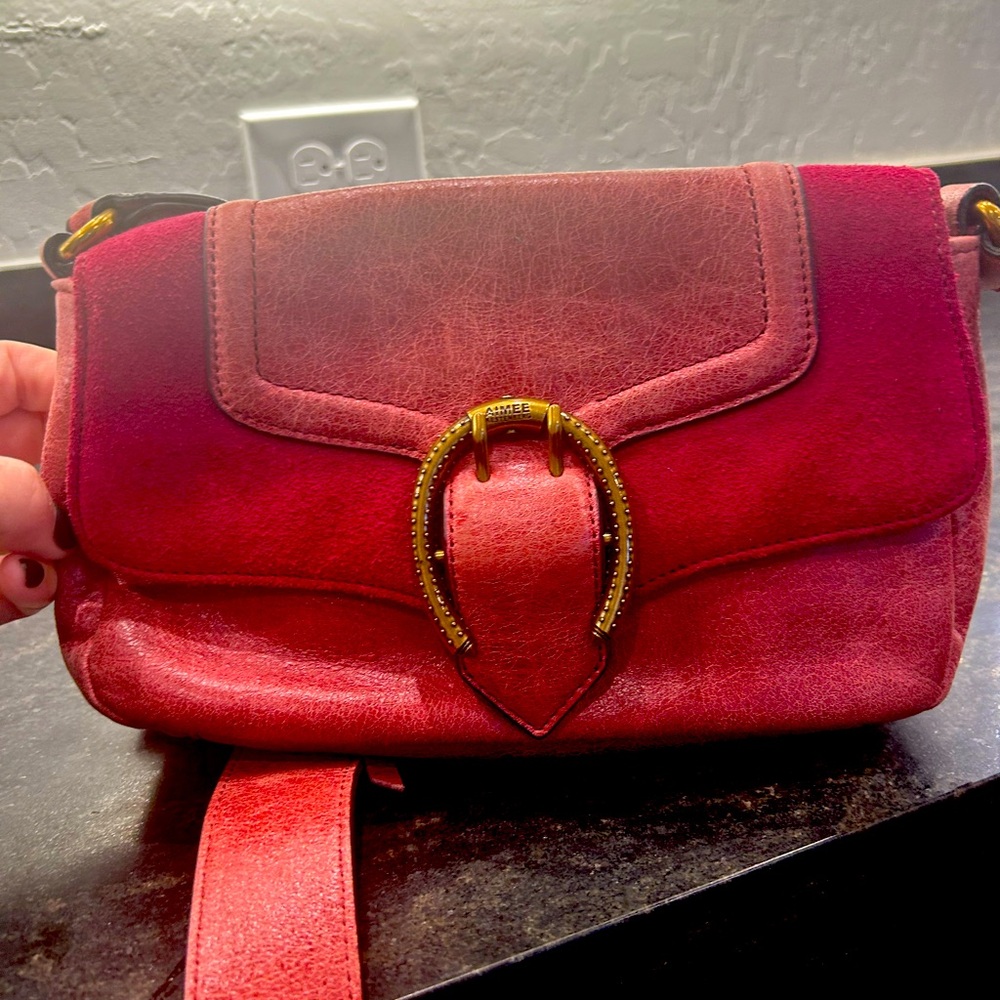 Aimee Kestenberg dark pink/rose bag